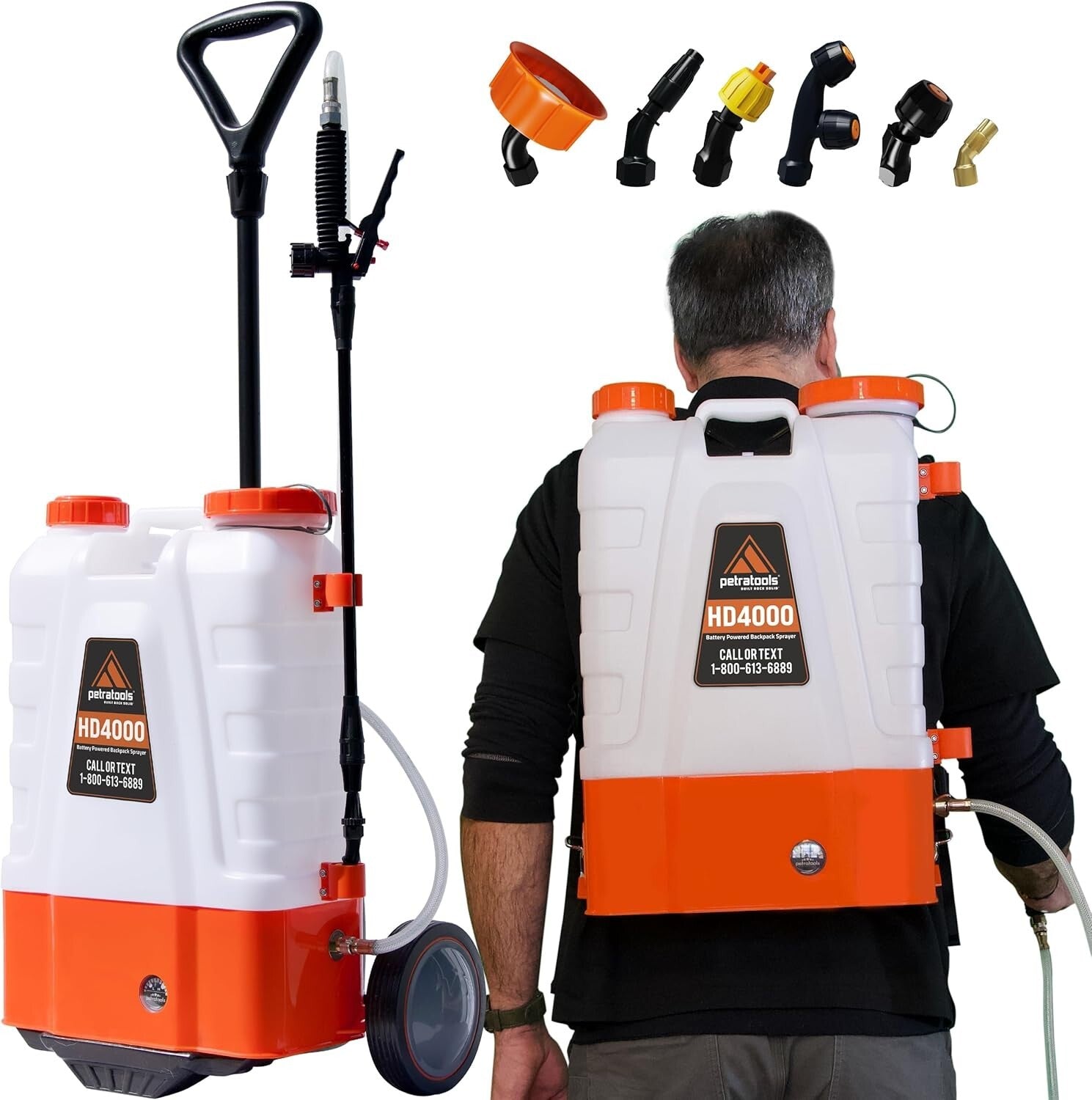 Effortless Gardening: 4 Gallon Battery Backpack Sprayer with Adjustable PSI