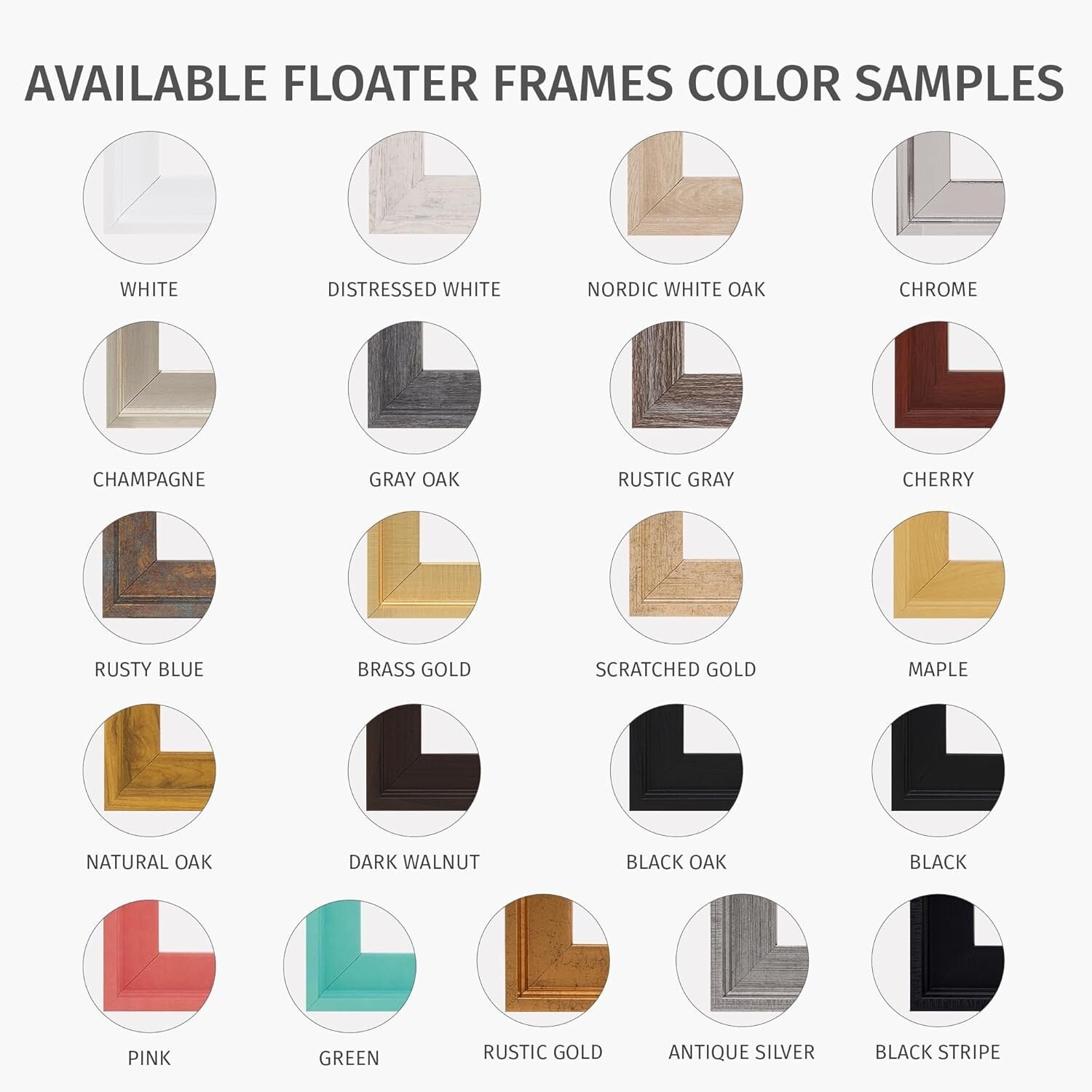 Minimalist 11x14 Floater Frame in White – Showcase Your Artwork with Style