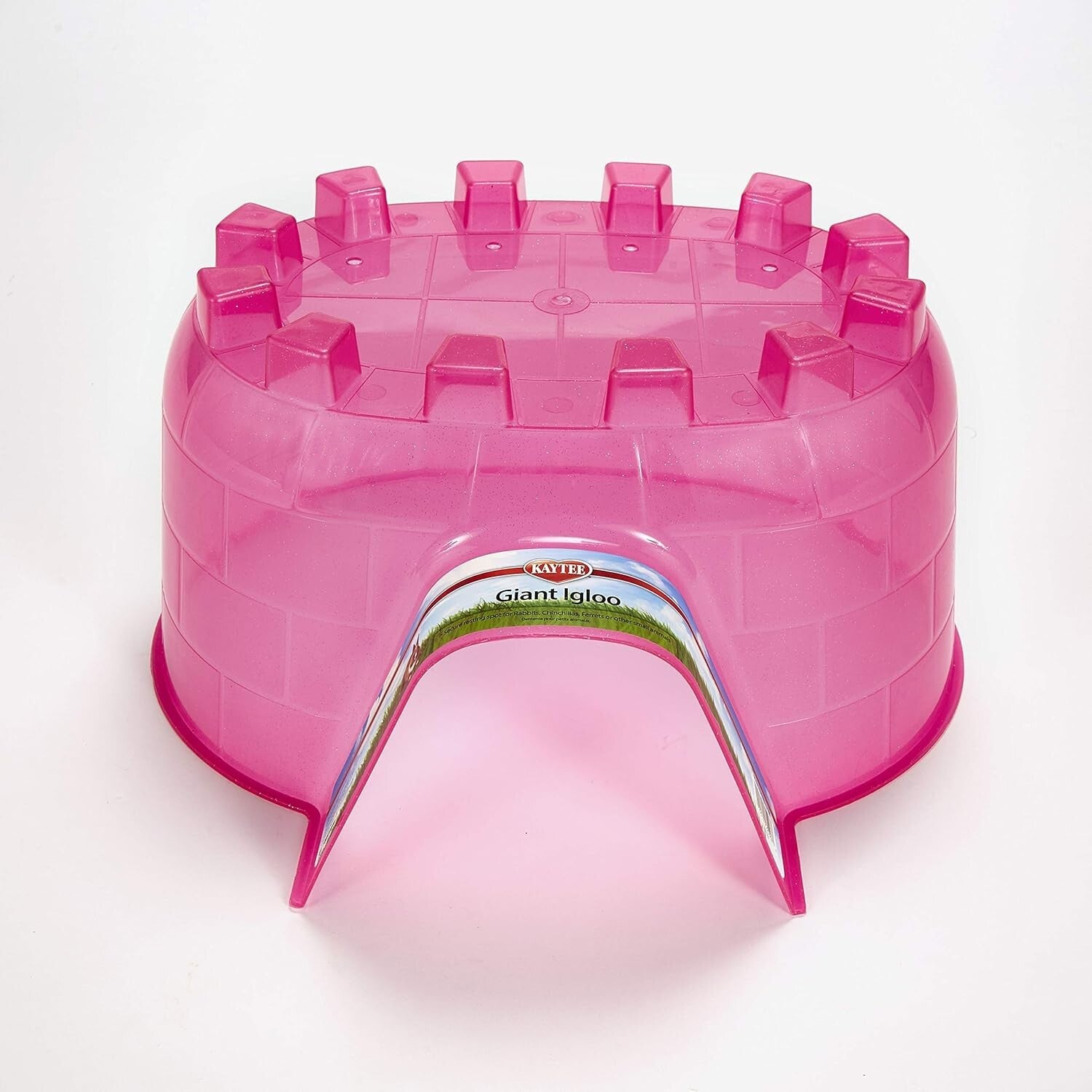 Giant Pack of 3 Translucent Igloo Hideouts for Small Pets - Cozy and Durable