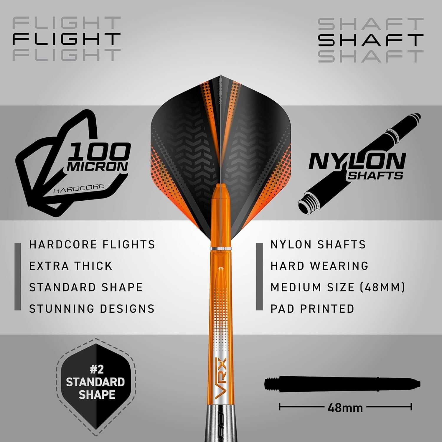 Amberjack Series 30G Premium Tungsten Darts Set with Flights and Shafts