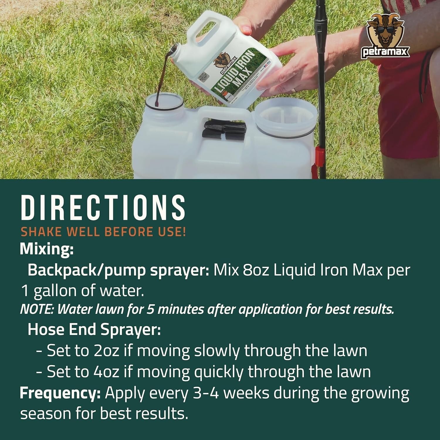 Chelated Liquid Iron for Vibrant Green Lawns & Plants - 1 Gallon Concentrate