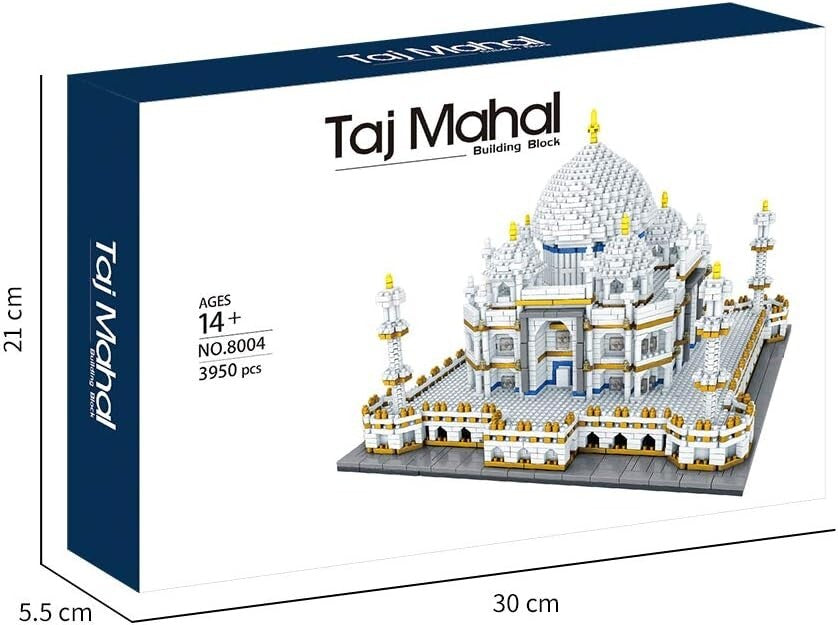 Taj Mahal Building Blocks Kit - Engaging 3950 Piece Gift for Kids & Adults