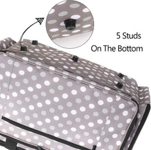 Load image into Gallery viewer, Heavy-Duty Gray Dots Travel Case for Sewing Machine with Removable Padding