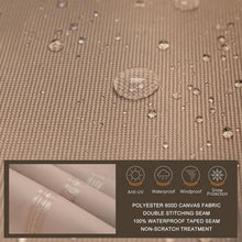 Load image into Gallery viewer, Heavy-Duty Rectangular Patio Table Cover - 600D Waterproof Canvas 88x62 inches