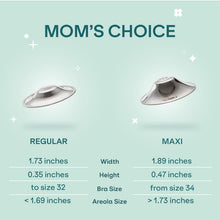 Load image into Gallery viewer, Maxi Silver Nipple Shields for Nursing - Soothe and Protect Cracked Nipples