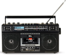 Load image into Gallery viewer, Retro 1980's Boombox with Bluetooth &amp; 4-Band Radio - MP3 Conversion