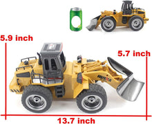 Load image into Gallery viewer, RC Snow Plow Truck - 4WD Remote Control Vehicle for Kids with LED Lights
