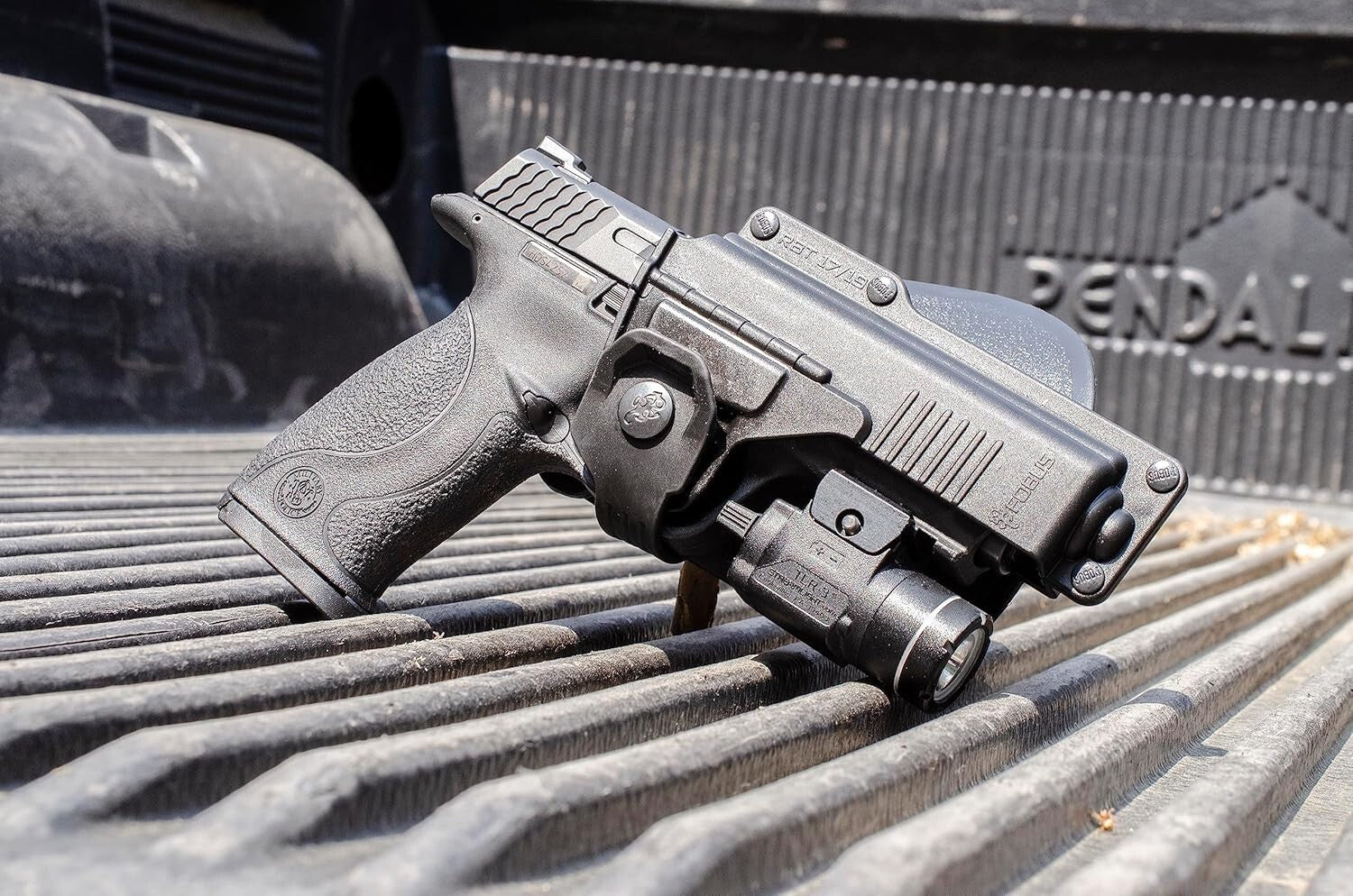 Durable Dark Grey OWB Holster for Glock 17/22/31 & M&P with Optics Support