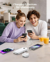 Load image into Gallery viewer, Ultra-Portable 10,000mAh Charger Set with Built-in Cables for iPhones &amp; Androids