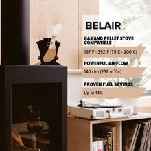 Load image into Gallery viewer, Efficient 140 CFM BelAir Heat Fan - Ideal for All Stove Types, Quiet &amp; Powerful