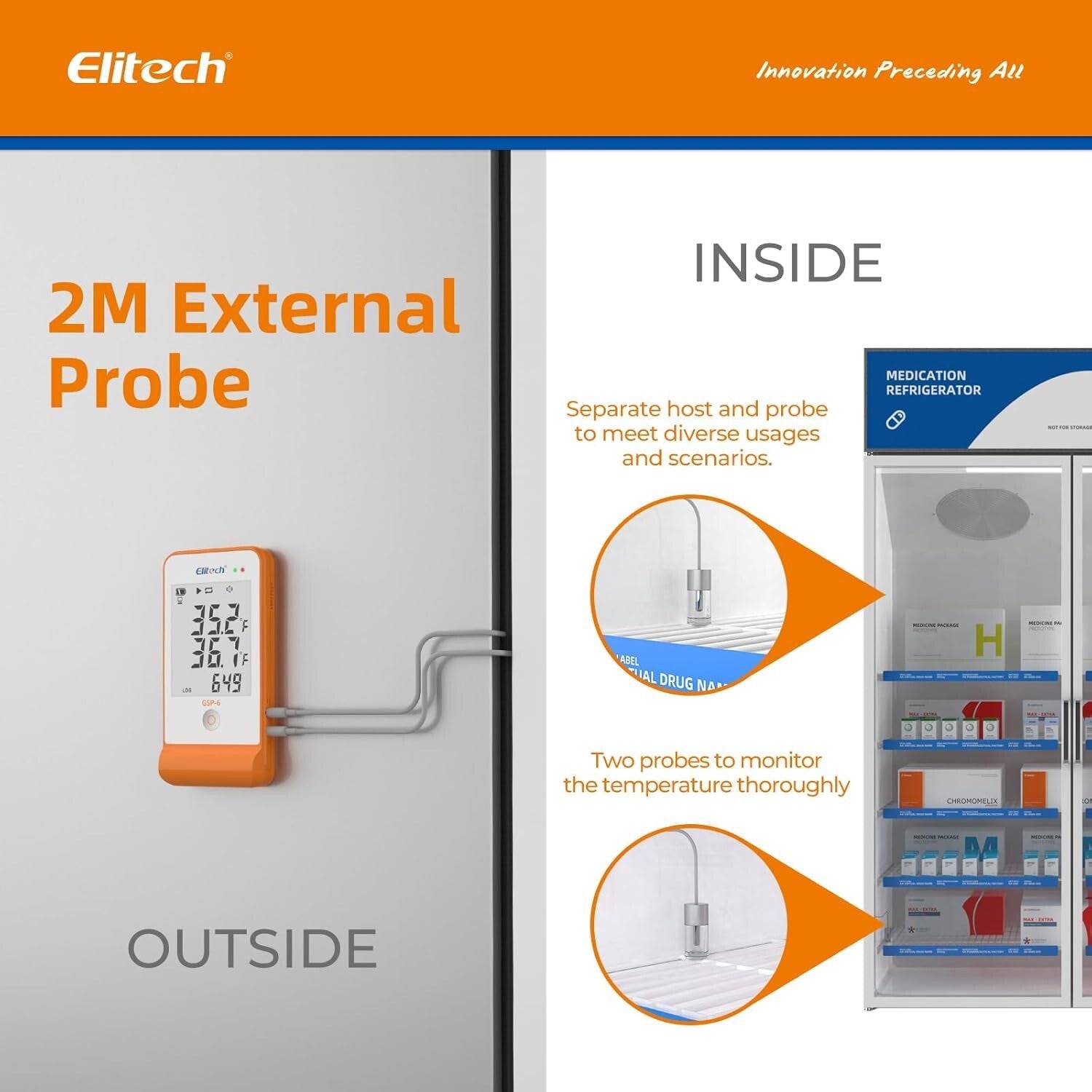 Easy-Install Temperature & Humidity Logger with Visual Alerts for Vaccine Fridge