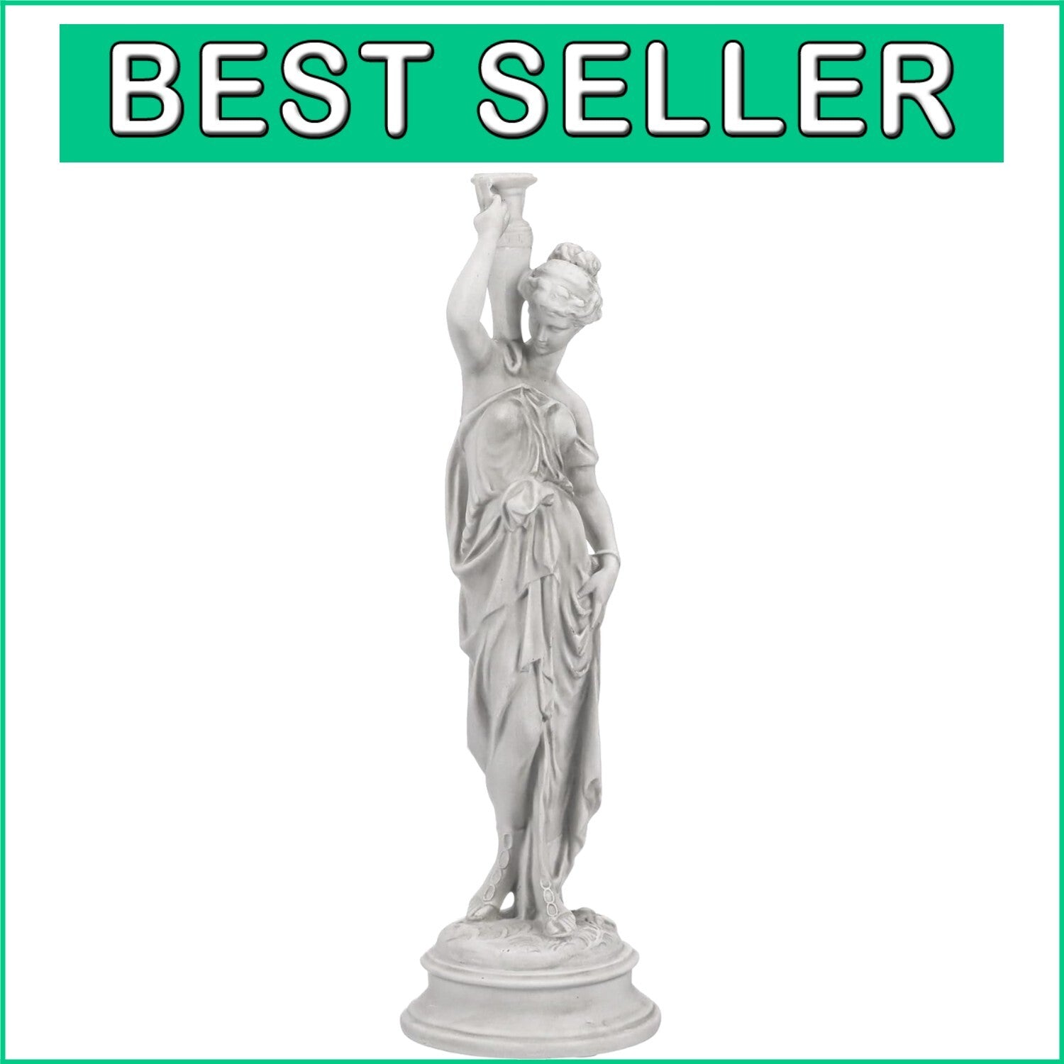 Elegant 22-Inch Dione the Water Bearer Statue - Unique Indoor/Outdoor Decor