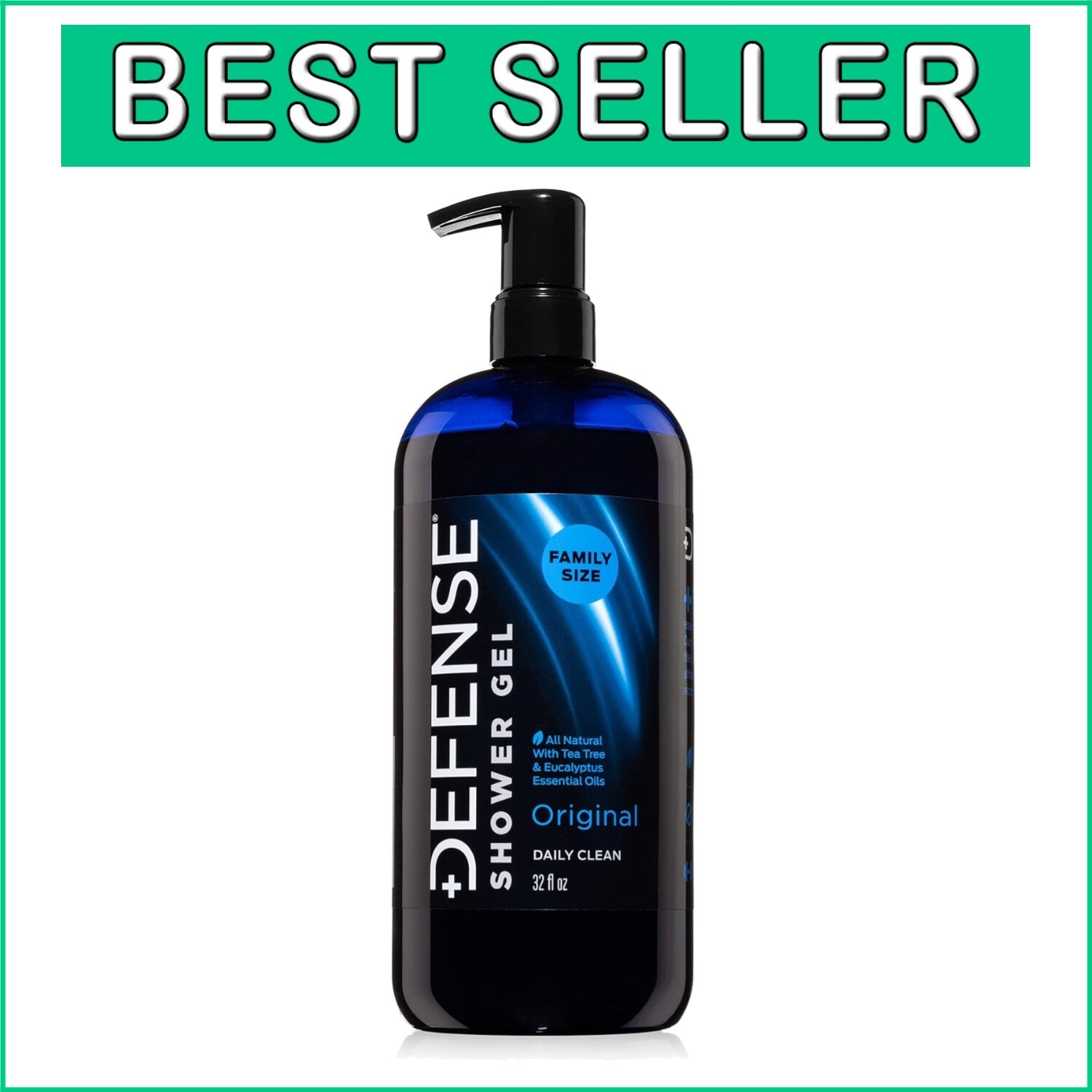 Refreshing All Natural Eucalyptus Body Wash – 32 oz, Hypoallergenic for All Skin