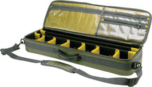 Load image into Gallery viewer, Heavy-Duty Olive Fishing Rod &amp; Gear Bag Case - Holds 4 Rods &amp; 6 Compartments