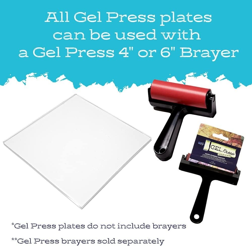 Durable 12-Inch Gel Monoprinting Plate - Perfect for Scraping, Journals & Crafts