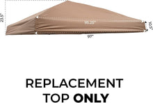 Load image into Gallery viewer, Khaki Replacement Canopy for Slant Leg Frame - Water-Resistant and Stylish
