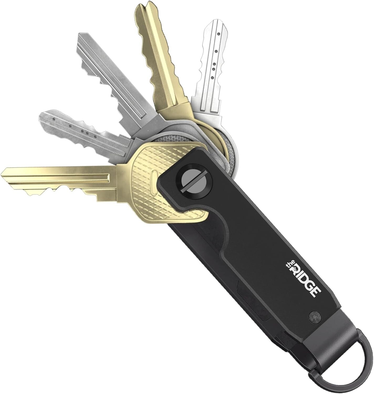 Sleek Aluminum Key Organizer - Lightweight Design for 2-6 Keys with Pocket Clip