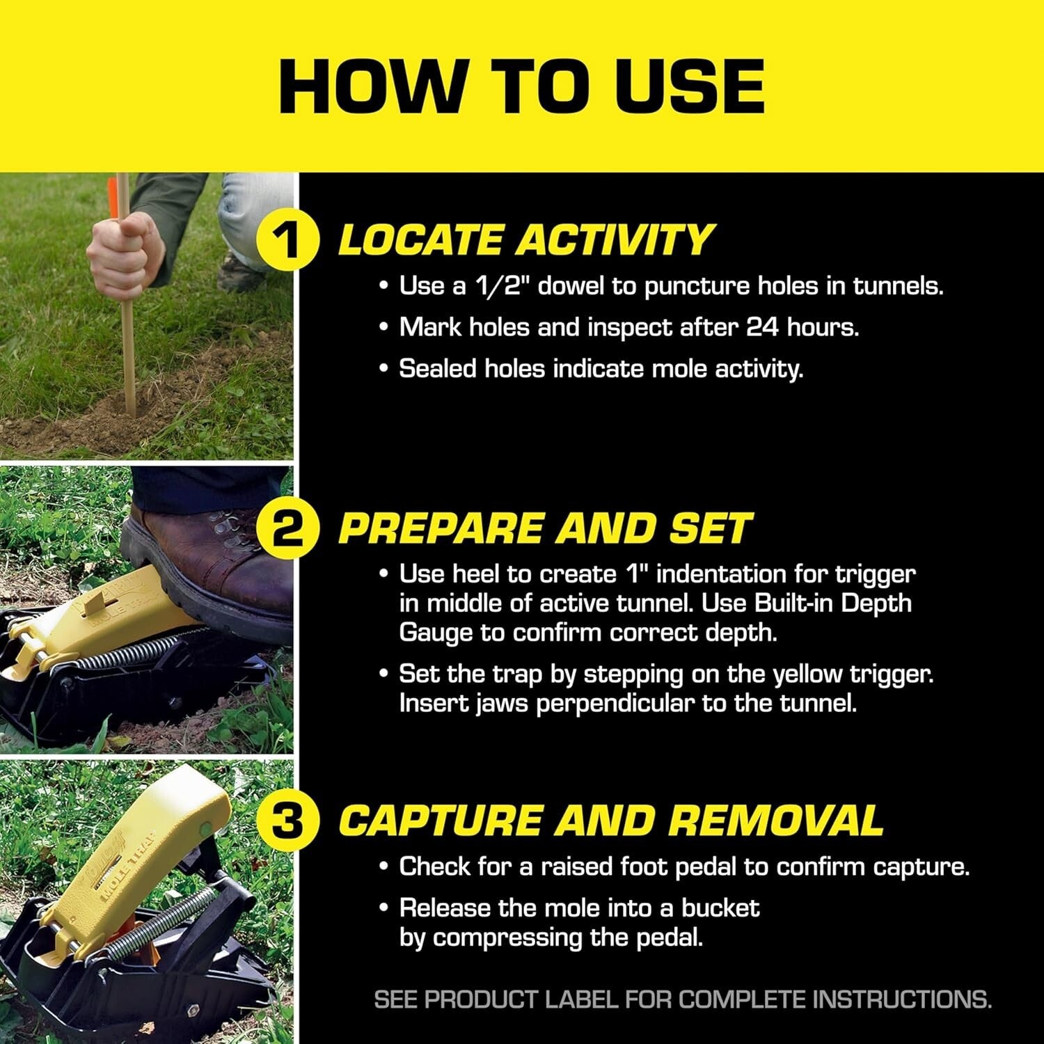 Pack of 2 BioSafe Mole Traps - Effective, Easy-to-Use Mole Removal Solution