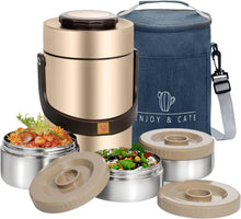 Load image into Gallery viewer, 67 oz Stainless Steel Vacuum Insulated Soup Thermos - Stackable Food Container