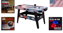 Load image into Gallery viewer, Light-Up 54-Inch Fire 'n Ice Air Hockey Table – Includes 2 LED Pushers