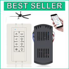 Load image into Gallery viewer, Smart WiFi Ceiling Fan Remote Control Kit - Universal Compatibility with Dimmer