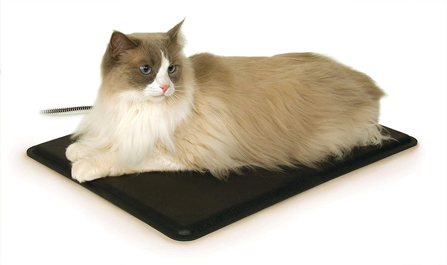 Durable Waterproof Cat Heating Pad with Fleece Cover - Ideal for Outdoor Use