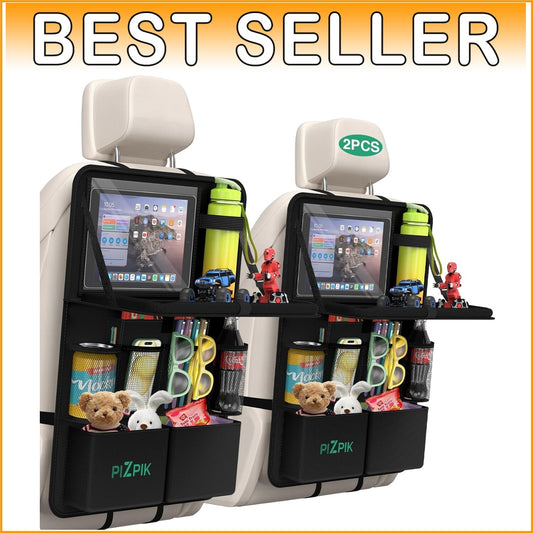 Family-Friendly Backseat Organizer with Quick Assembly and Travel Convenience
