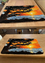 Load image into Gallery viewer, Complete Latch Hook Rug Craft Kit: Create Your Own Turtle Design - 39.4x23.6in