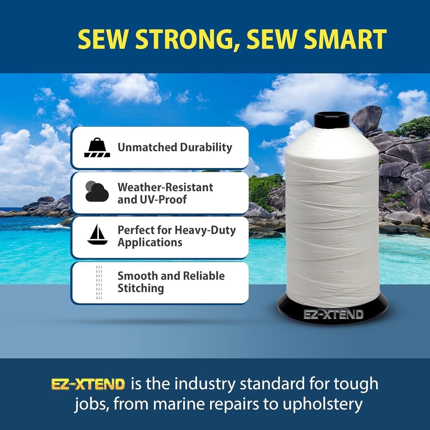 8oz Bonded Polyester Thread: Strong & Smooth for Industrial Sewing Applications