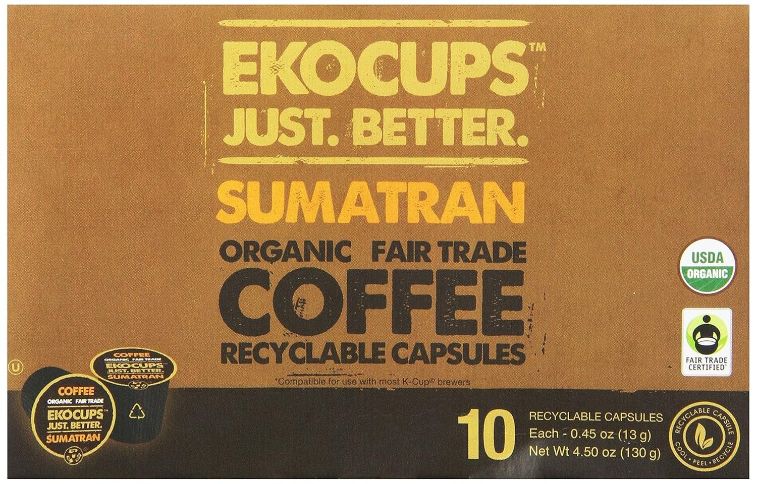 Bold Artisan Roasted Fair Trade Sumatran Coffee Pods - Guilt-Free Indulgence