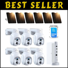 Load image into Gallery viewer, Outdoor Wireless Security Cameras with 500GB NVR - Solar-Powered &amp; Motion Alerts
