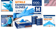 Load image into Gallery viewer, 1000 Pack of Blue Nitrile Disposable Gloves - Tactile Sensitivity and Protection
