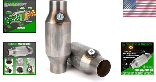 2.5 Inch High Flow Catalytic Converter with Lifetime Assurance - Easy Install