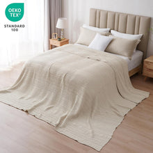 Load image into Gallery viewer, Oversized King Cotton Waffle Blanket 120"x120" - Luxuriously Soft and Breathable