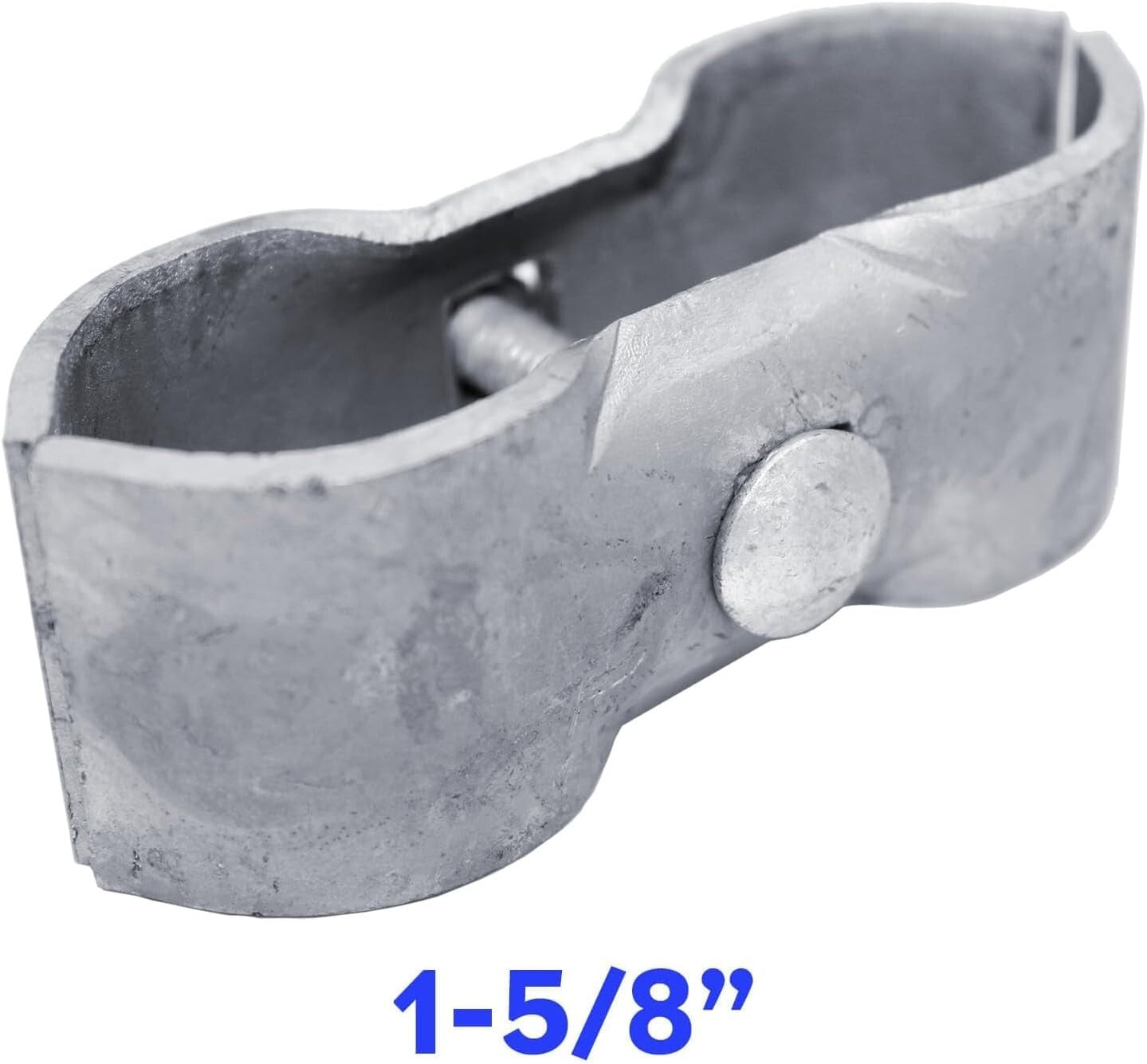 8 Classic Chain Link Fence Panel Clamps for 1-5/8" Pipe Frames - Galvanized