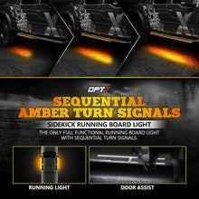 Load image into Gallery viewer, Super Bright 48" Running Board Lights with Sequential Amber Turn Signal - 2 Pack