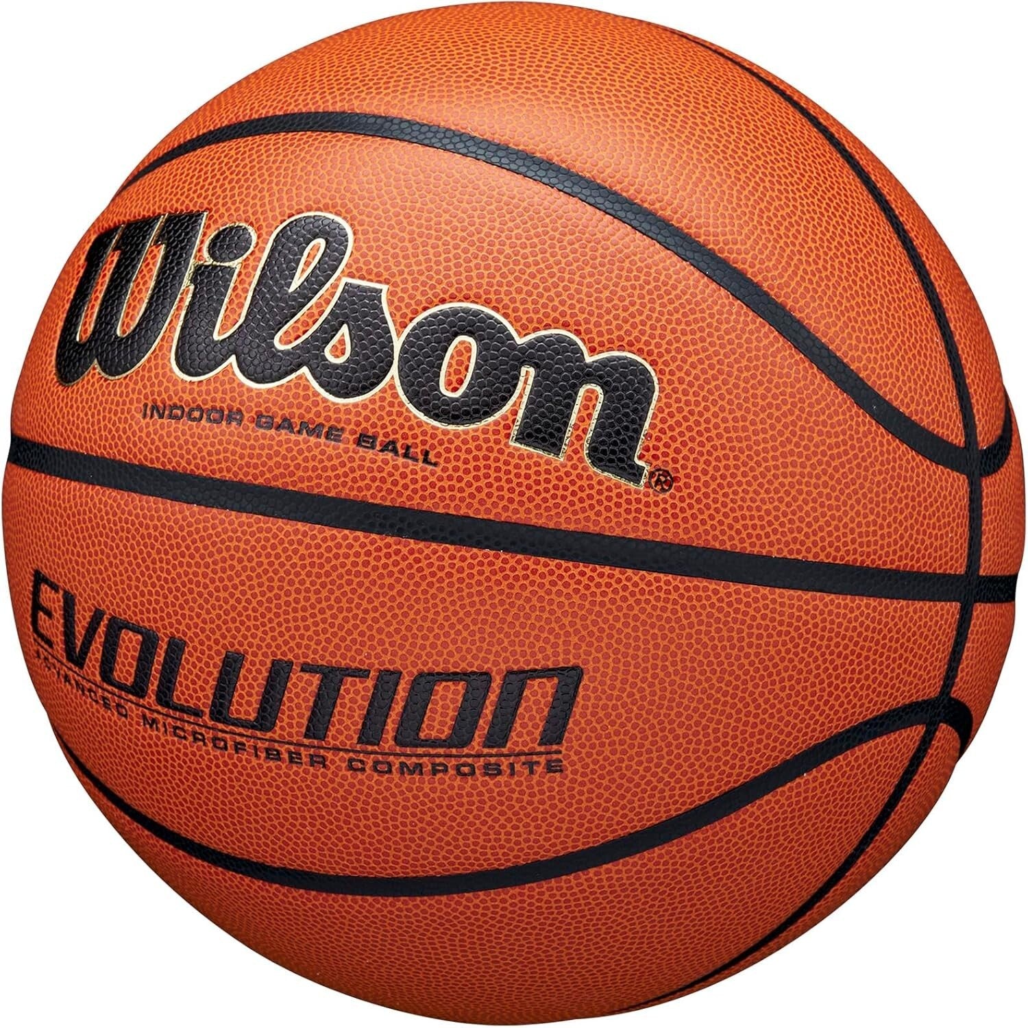 Evolution Indoor Basketball - Size 6, Exceptional Grip & Control - NFHS Approved