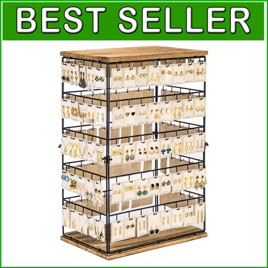 Large Rustic Earring Rack 26" H with 5-Tier Design - Ideal for Selling Jewelry