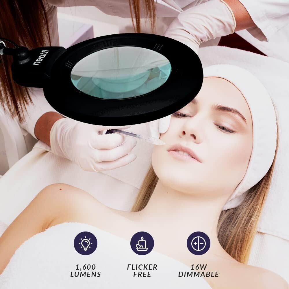 Energy-Efficient 84 LED Magnifying Lamp with Acrylic Lens - Perfect for Reading