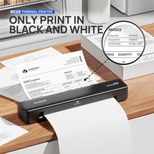 Load image into Gallery viewer, Compact Bluetooth Thermal Printer for Home, Car, or Office - Inkless &amp; Portable