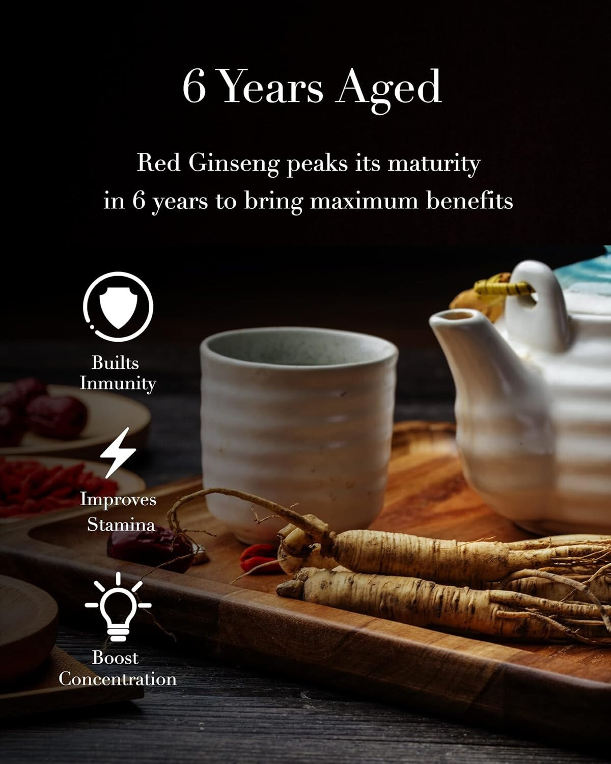 Ultimate Health Elixir: 100 Sachets of Korean 6-Year Red Ginseng Tea - 300g