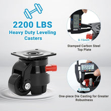 Load image into Gallery viewer, Premium Industrial Casters with Vibration Dampening for Workbenches and Machines