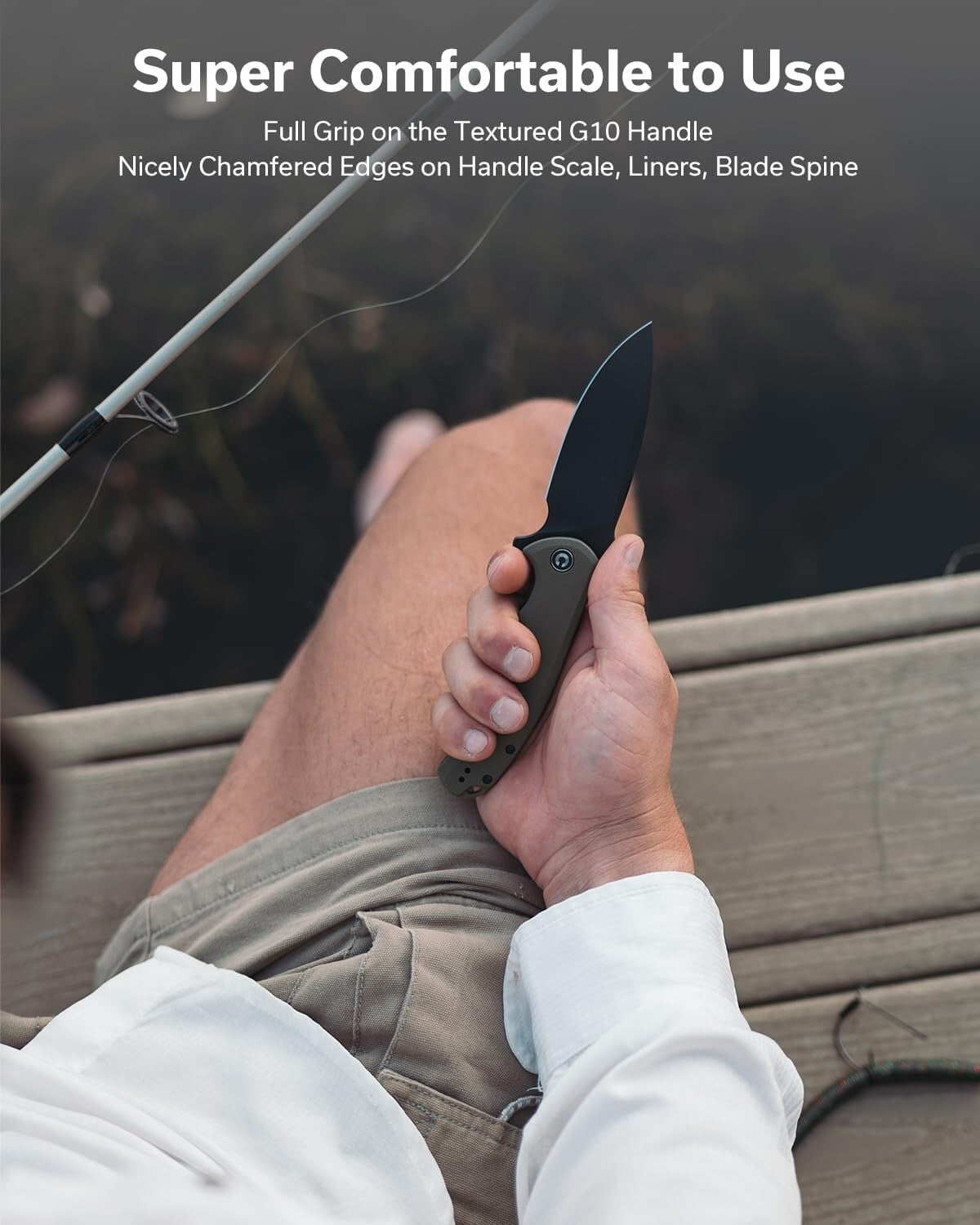 Durable Folding Praxis Knife with Smooth Opening - Perfect for Camping & Hiking