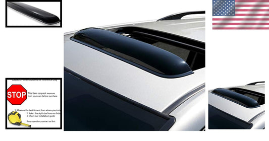 Universal 35-Inch Moonroof Visor - Elegant Sunroof Rain Guard & Wind Deflector