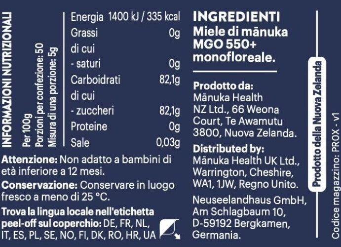 Raw Manuka Honey 250g/8.8oz - UMF Certified with Rich Flavor & Skincare Benefits