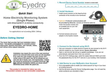 Load image into Gallery viewer, Indoor Electricity Monitor with 2 x 200A Sensors - WiFi/Ethernet Connect