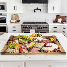 Load image into Gallery viewer, Elegant Acacia Wood Noodle Board Stove Cover - Space-Saving Kitchen Essential
