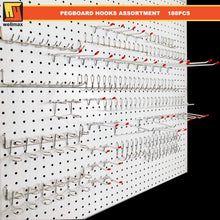 Load image into Gallery viewer, Ultimate 188-Piece Pegboard Hook Assortment - Supports 5 lbs for Crafts &amp; Tools