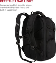 Load image into Gallery viewer, TSA-Friendly Black Stealth Laptop Backpack Suitable for 15-Inch Devices