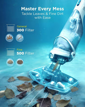 Load image into Gallery viewer, Lightweight Cordless Pool Cleaner with Transparent Head &amp; Extendable Pole - Gray